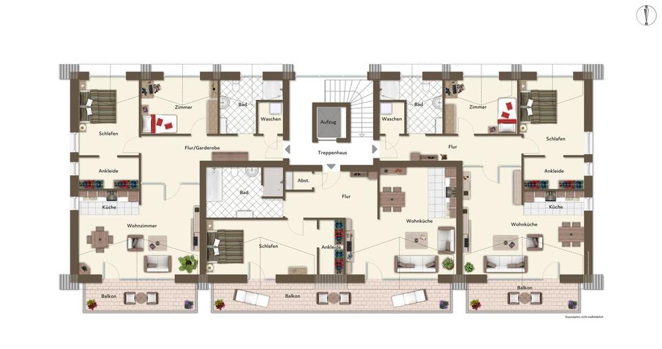 Etagenwohnung Loxstedt - 3 Zimmer, 101 m&sup2;, 925&euro; | Angebot:21604466