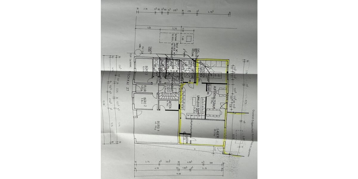 Provisionsfrei* Gewerbehof - 2 Bürogebäude, 240 m² Lager & 13 Garagen direkt am Wasser - Gewerbeobjekt Bremerhaven Fischereihafen (Stadtteil) | Angebot:24480932