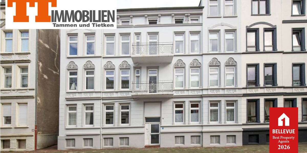 Etagenwohnung Wilhelmshaven Heppens - 4 Zimmer, 91 m&sup2;, 149.000&euro; | Angebot:26827607