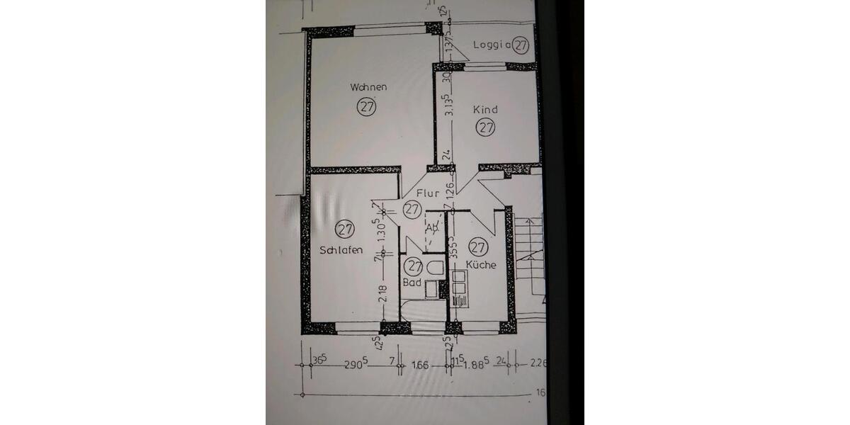 Wohnung 61,8qm zur Miete in Brake 3 zimmer