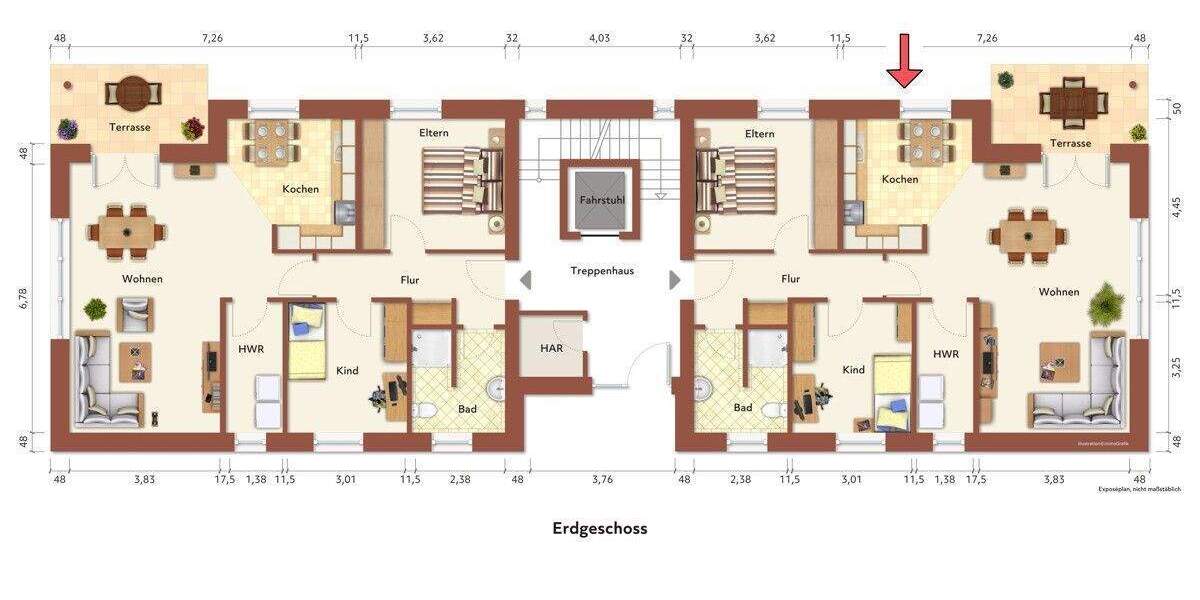Etagenwohnung Bremerhaven Schiffdorferdamm - 3 Zimmer, 84 m&sup2;, 1.020&euro; | Angebot:25737098