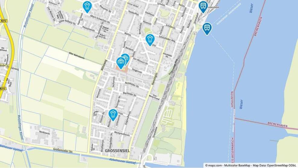 Etagenwohnung mit Aufzug in Innenstadtnähe von Nordenham