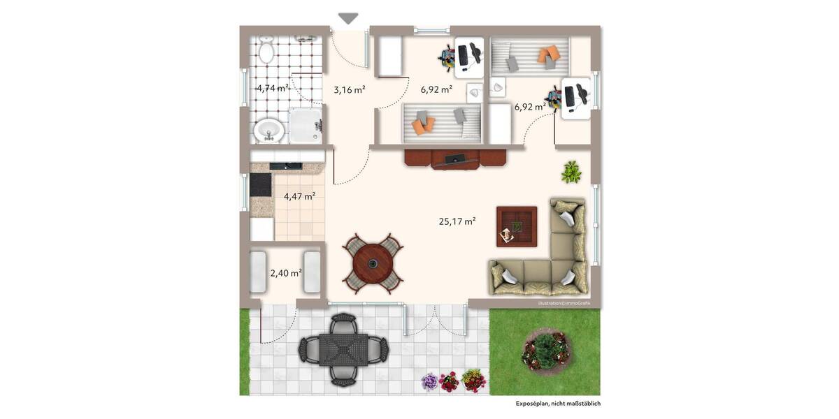 Mehrfamilienhaus, Wohnhaus Geestland Bad Bederkesa - 3 Zimmer, 54 m&sup2;, 158.000&euro; | Angebot:25957231