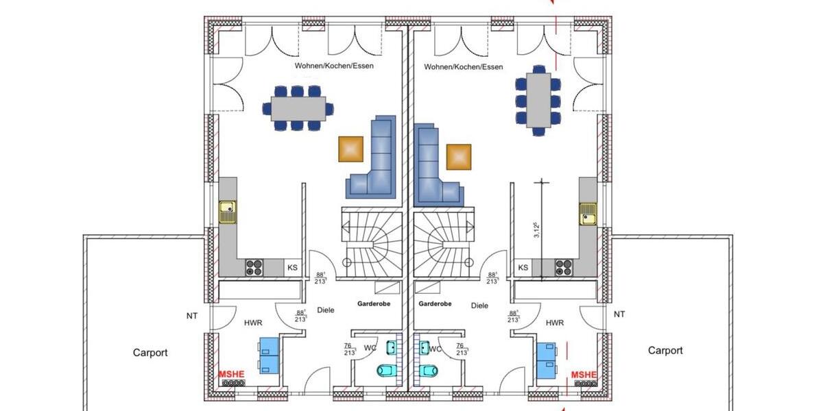 Neubau Doppelhaus zu vermieten 4 zimmer