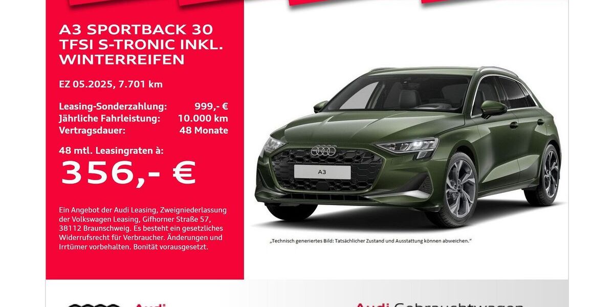 Audi A3 7.751 km 32.441 &euro; Bremerhaven 27576