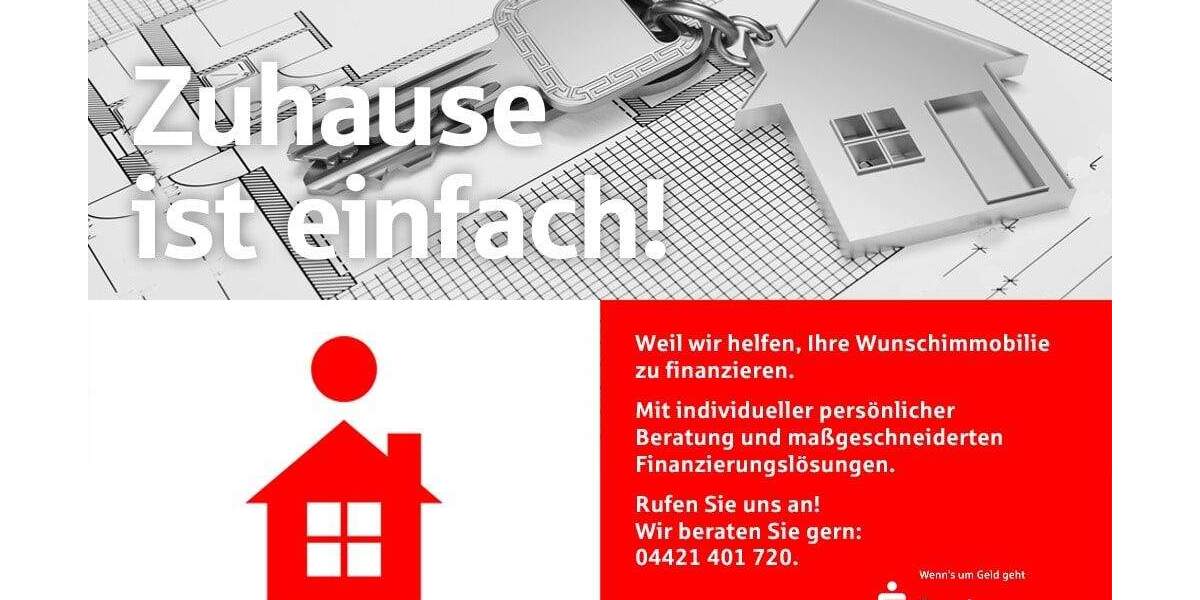 Etagenwohnung Wilhelmshaven Heppens - 2 Zimmer, 72 m&sup2;, 249.000&euro; | Angebot:25676864