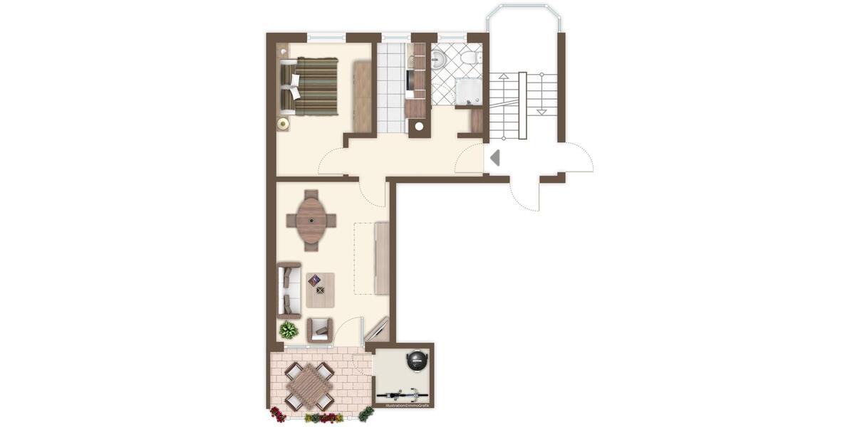 Etagenwohnung Wurster Nordseeküste - 2 Zimmer, 51 m&sup2;, 168.000&euro; | Angebot:27168754