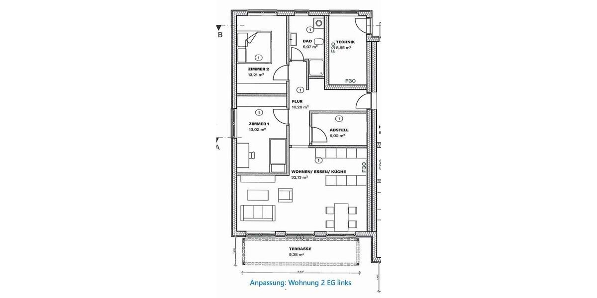Etagenwohnung Geestland - 3 Zimmer, 79 m&sup2;, 1.128&euro; | Angebot:25567932