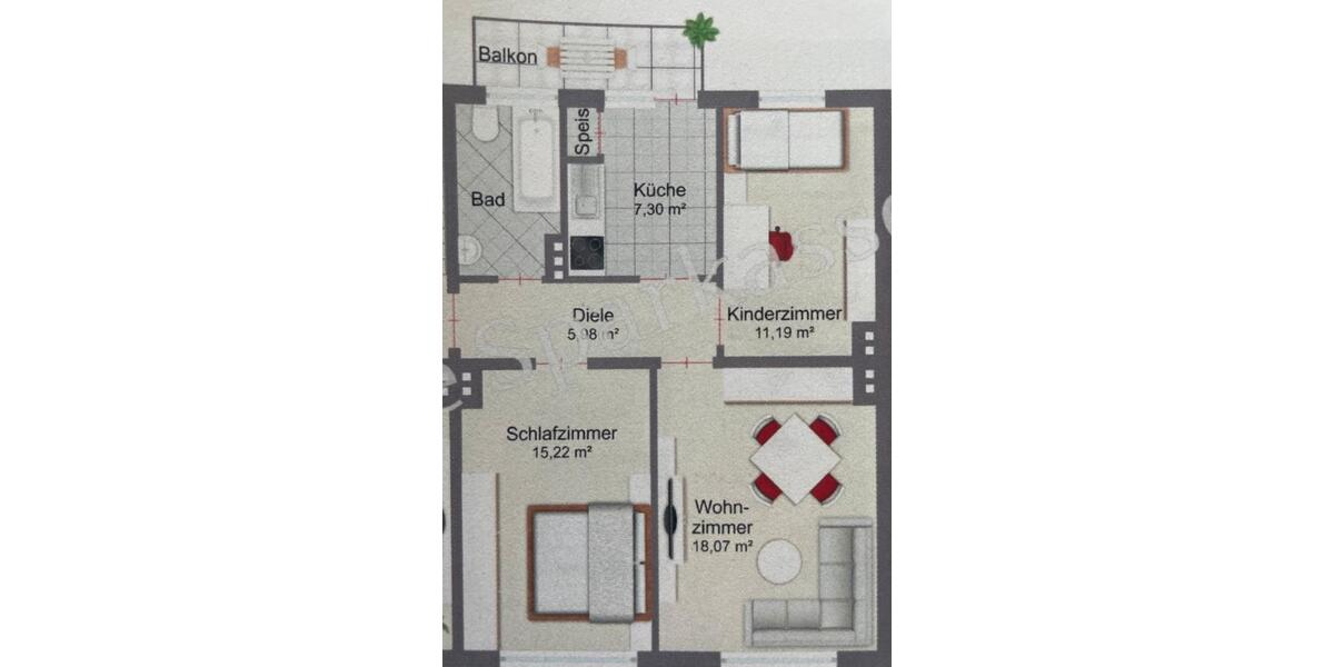 Erdgeschoßwohnung Bremerhaven Geestemünde - 3 Zimmer, 65 m&sup2;, 550&euro; | Angebot:26516780
