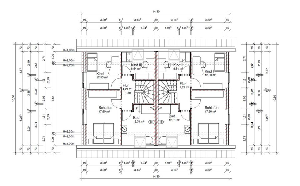 Doppelhaushälfte Wanna - 4 Zimmer, 102 m&sup2;, 1.380&euro; | Angebot:25131406