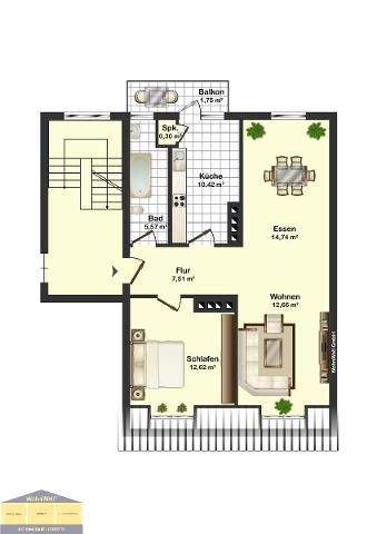 Etagenwohnung Bremerhaven Geestemünde - 2 Zimmer, 65 m&sup2;, 59.500&euro; | Angebot:25691757