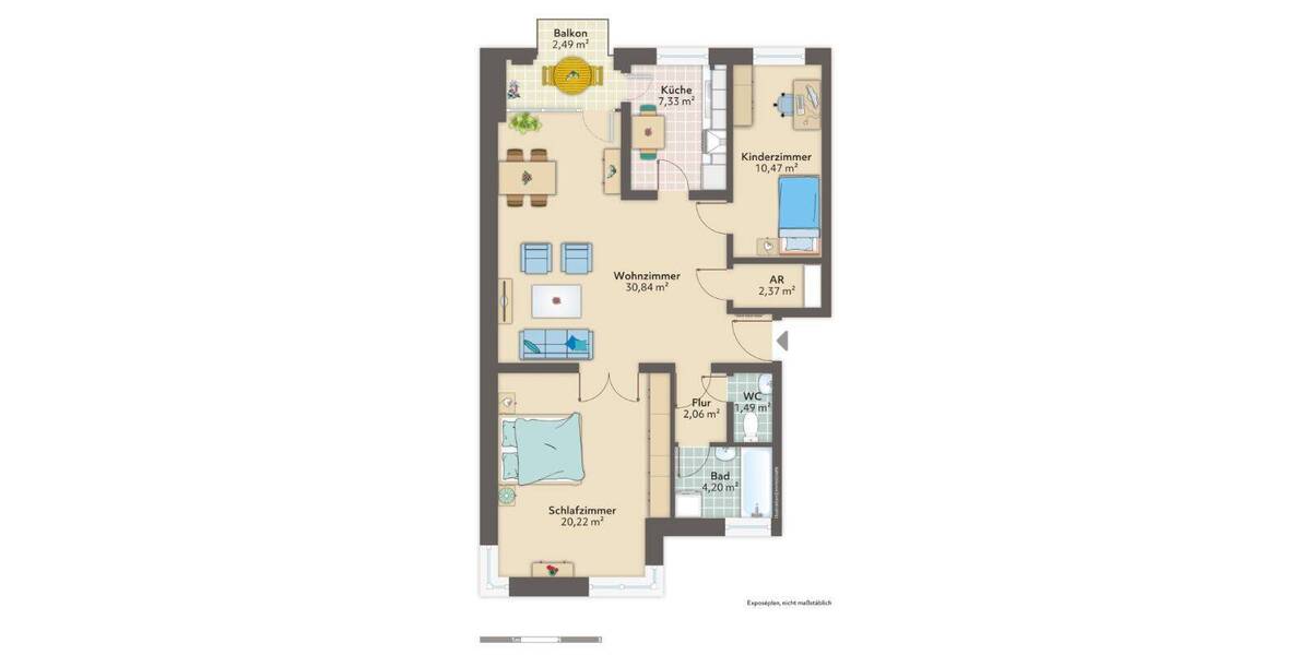 Etagenwohnung Bremerhaven Lehe - 3 Zimmer, 78 m&sup2;, 530&euro; | Angebot:26826849