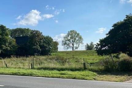 Bremen Strom, Baugrundstück mit unverbaubarem Fernblick Baugenehmigung für Doppelhaus und Einzelhaus zimmer