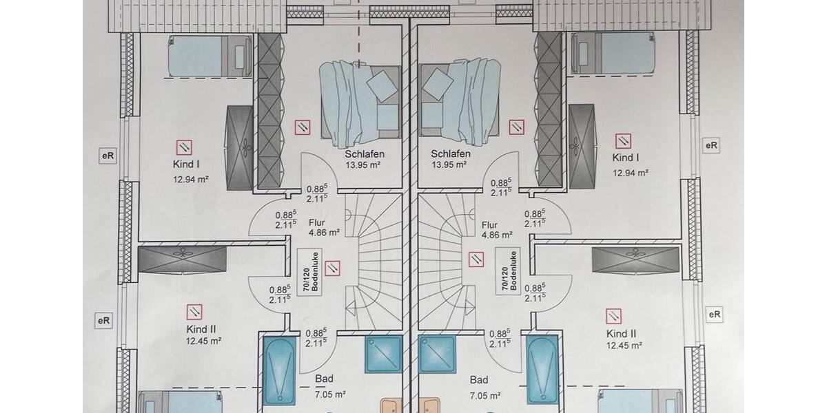 Etagenwohnung Geestland Bad Bederkesa - 4 Zimmer, 108 m&sup2;, 1.400&euro; | Angebot:26426941