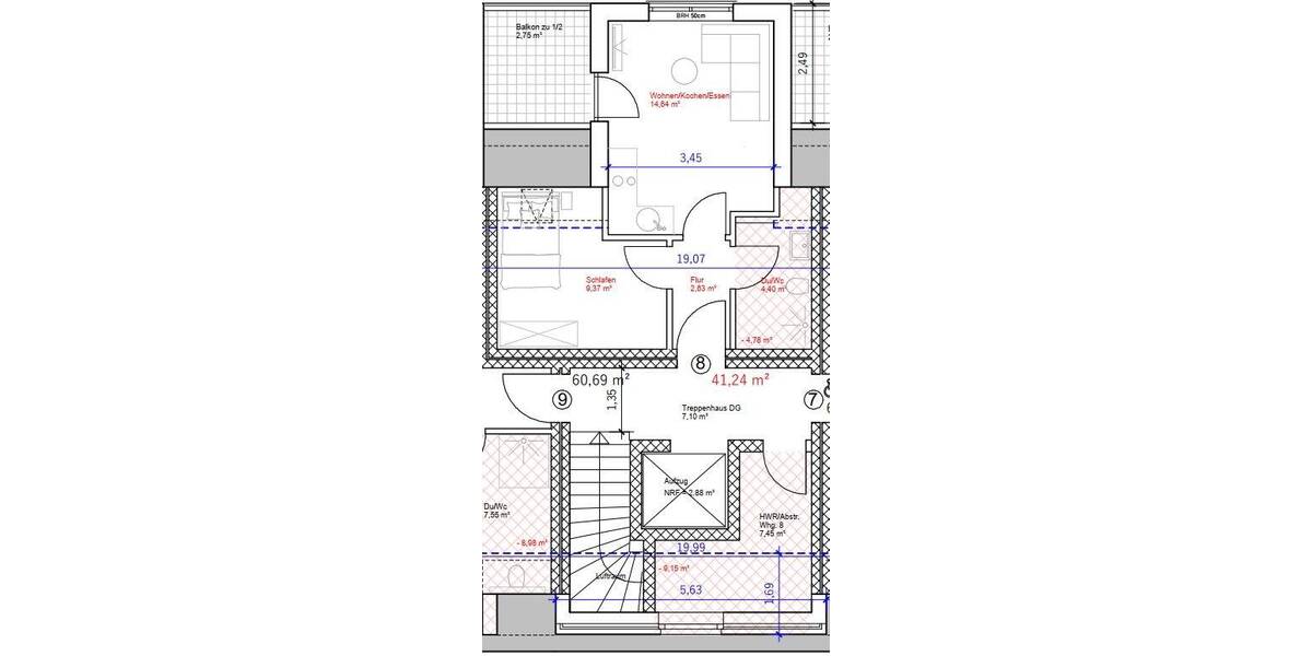 Etagenwohnung Brake - 2 Zimmer, 41 m&sup2;, 141.000&euro; | Angebot:26026587