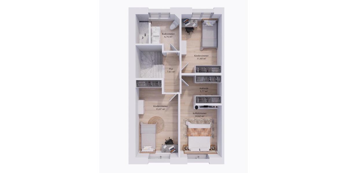 Etagenwohnung Geestland Bad Bederkesa - 4 Zimmer, 124 m&sup2;, 1.370&euro; | Angebot:26474574