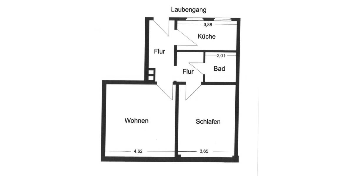 Etagenwohnung Wilhelmshaven Heppens - 2 Zimmer, 59 m&sup2;, 845&euro; | Angebot:26569177
