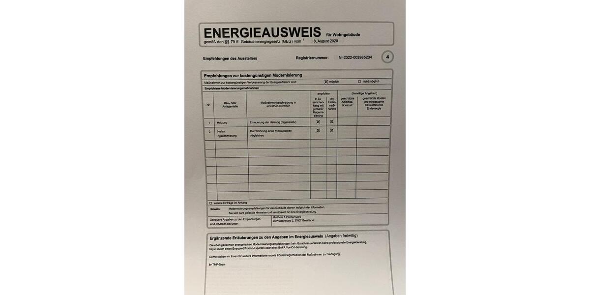 Etagenwohnung Wurster Nordseeküste - 2 Zimmer, 64 m&sup2;, 115.000&euro; | Angebot:26120389