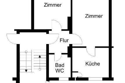 Wohnung Bremerhaven - 2 Zimmer, 47 m&sup2;, 277&euro; | Angebot:25523536
