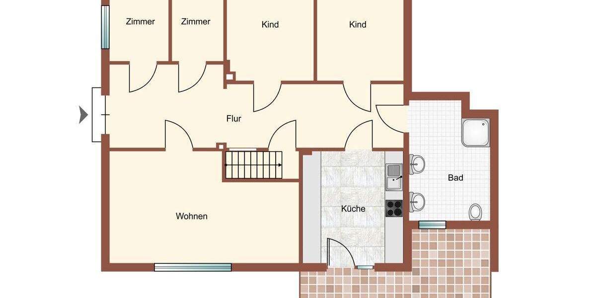 Etagenwohnung Schiffdorf / Sellstedt Sellstedt - 4 Zimmer, 112 m&sup2;, 139.000&euro; | Angebot:23252896