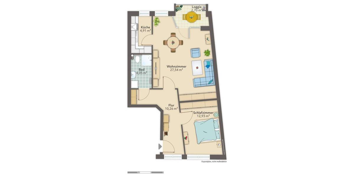 Etagenwohnung Bremerhaven Lehe - 2 Zimmer, 62 m&sup2;, 295&euro; | Angebot:26277798