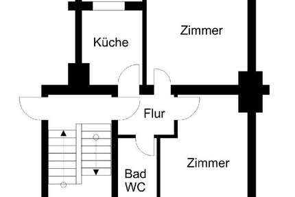Wohnung Bremerhaven Mitte - 2 Zimmer, 41 m&sup2;, 333&euro; | Angebot:26267803