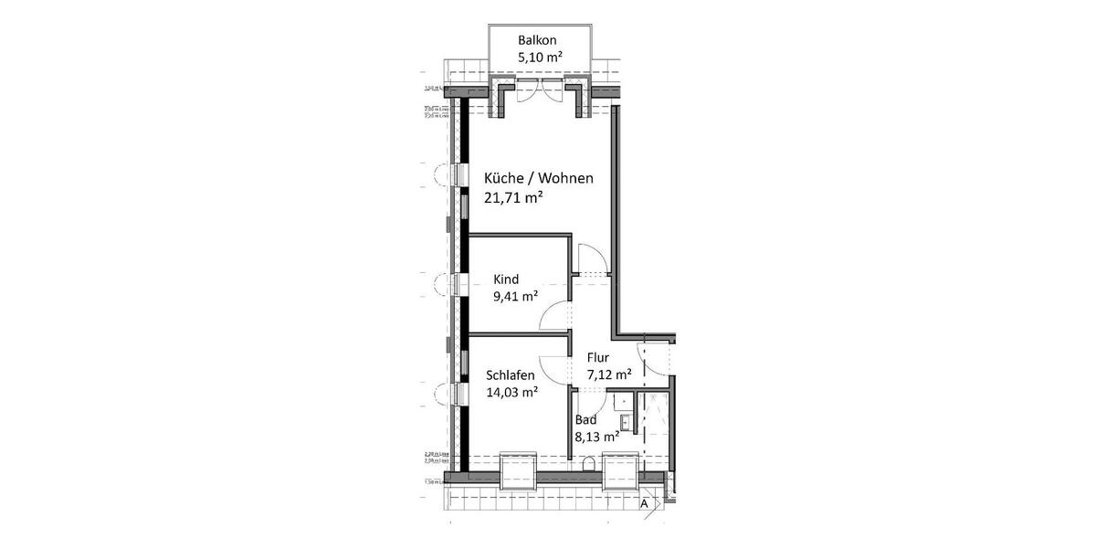 Etagenwohnung Loxstedt - 3 Zimmer, 63 m&sup2;, 845&euro; | Angebot:25810446