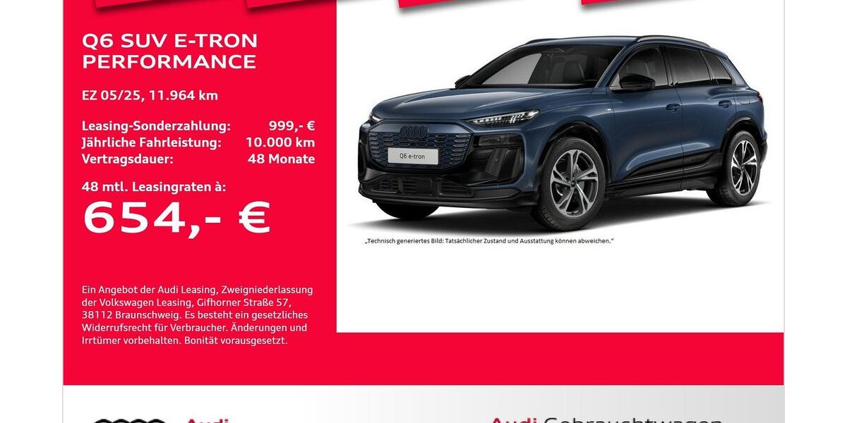 Audi Q6 e-tron 11.964 km 64.981 &euro; Bremerhaven 27576