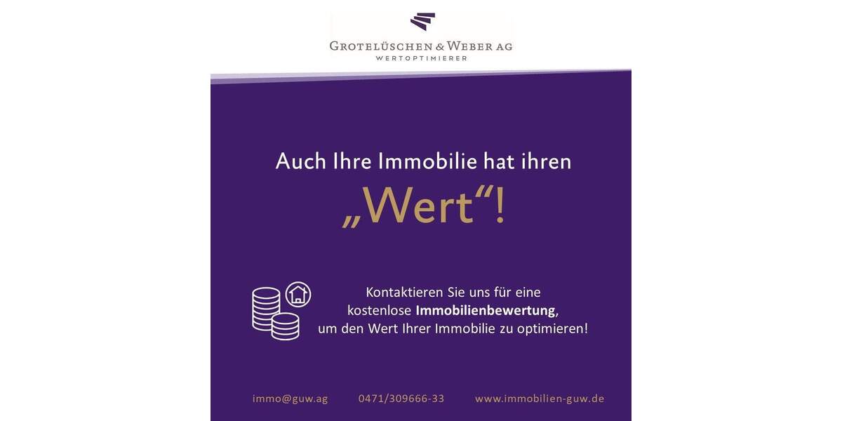 Etagenwohnung Bremerhaven / Mitte Lehe - 1 Zimmer, 478 m&sup2;, 420.000&euro; | Angebot:25699382