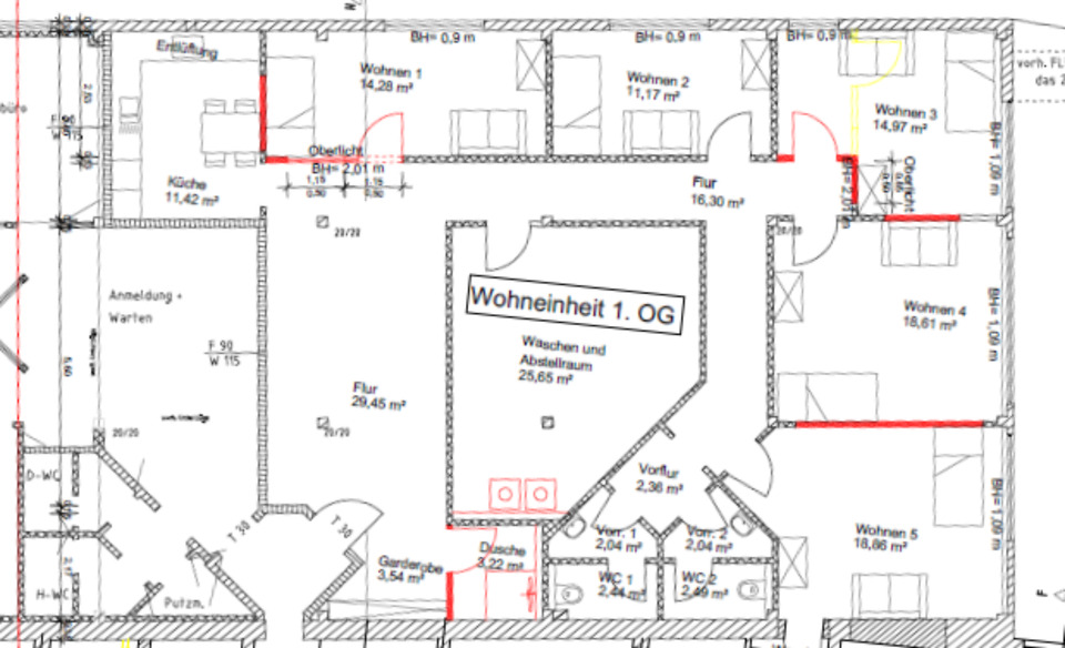 Etagenwohnung Bremerhaven Mitte - 5 Zimmer, 175 m&sup2;, 1.050&euro; | Angebot:21516143