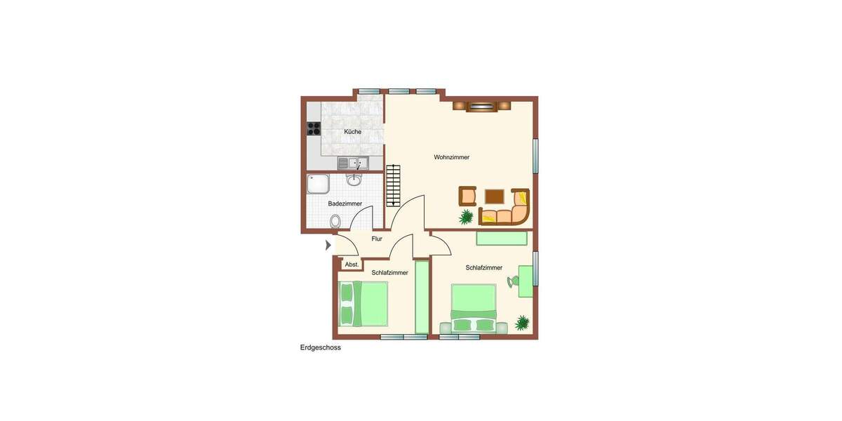 Etagenwohnung Geestland Langen - 4 Zimmer, 95 m&sup2;, 149.000&euro; | Angebot:25730361