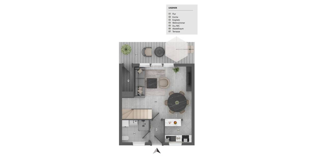 Bungalow Wurster Nordseeküste Neufeld - 3 Zimmer, 59 m&sup2;, 217.000&euro; | Angebot:26434010
