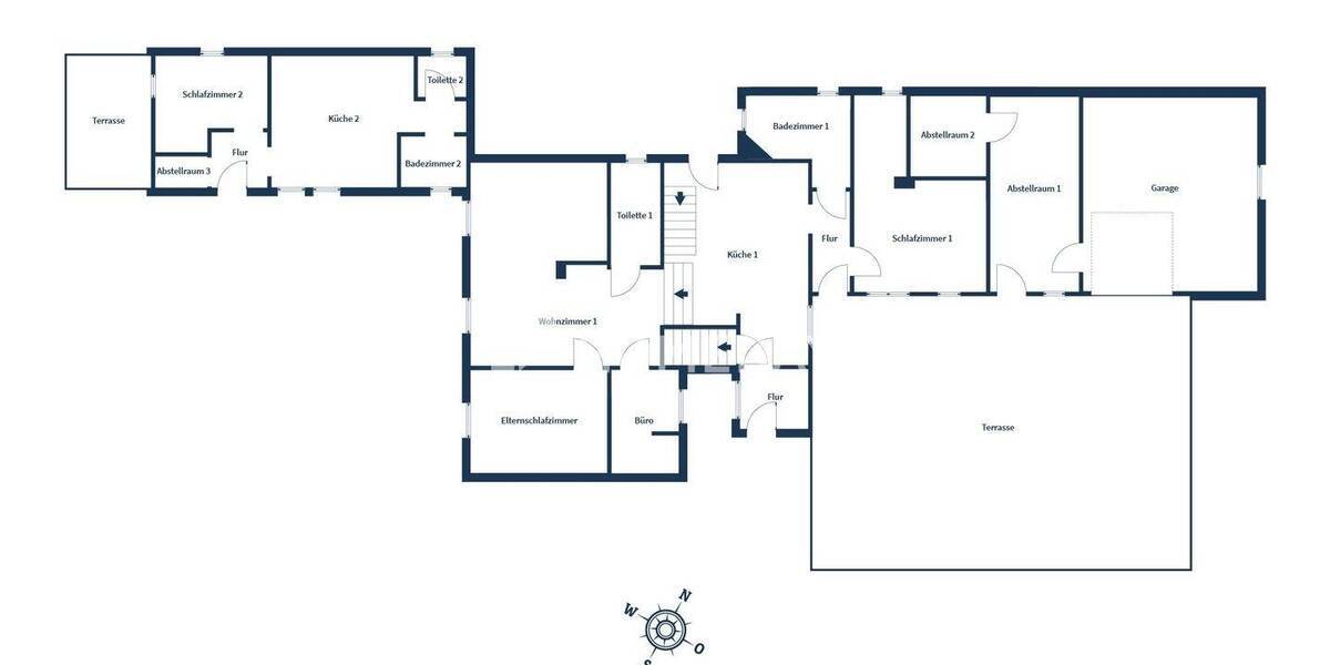 Teilsaniertes Einfamilienhaus mit großem Grundstück, Anbauten sowie 2 Garagen | BHV-Lehe 5 zimmer