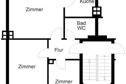 Wohnung zum Mieten in Bremerhaven 325 € 54.5 m² 3 zimmer