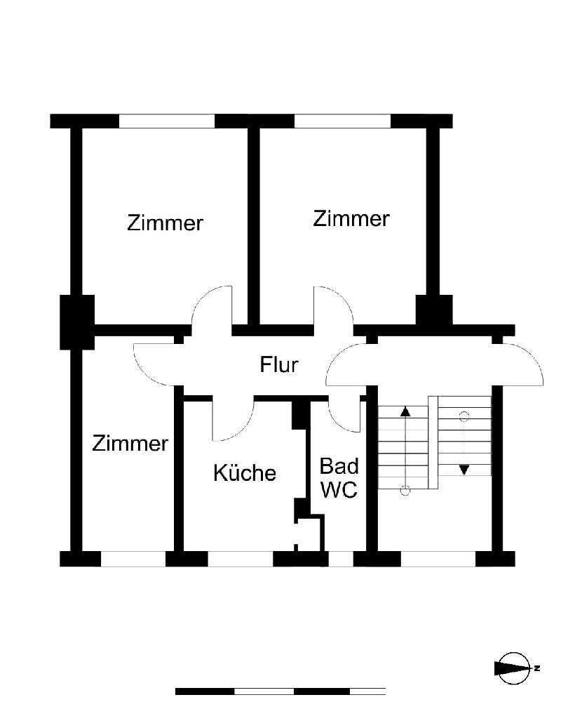 Wohnung zum Mieten in Bremerhaven 294 € 50.5 m²