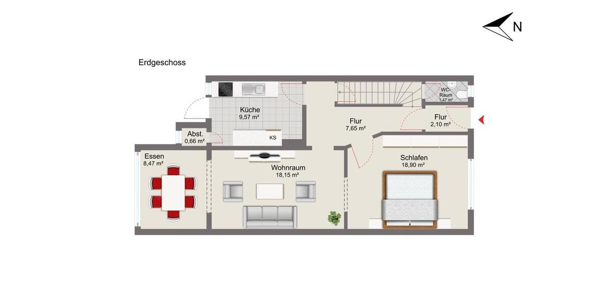 Reihenhaus Wilhelmshaven Heppens - 5 Zimmer, 165 m&sup2;, 249.000&euro; | Angebot:26368895