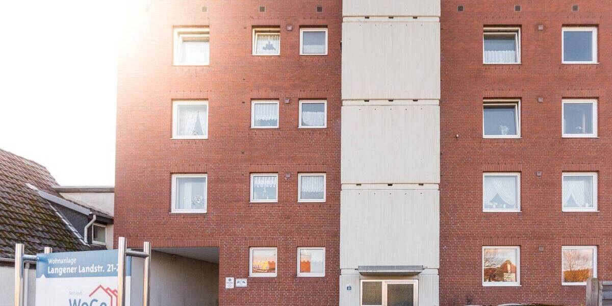Etagenwohnung Bremerhaven Lehe - 2 Zimmer, 43 m&sup2;, 280&euro; | Angebot:26894750