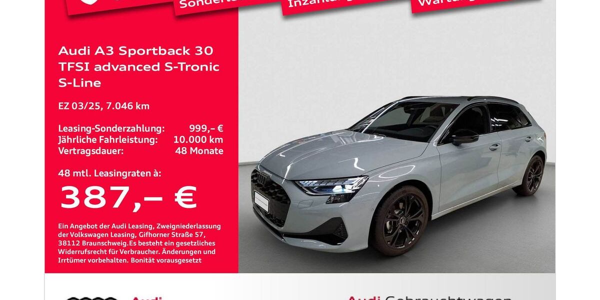 Audi A3 7.101 km 37.871 € Bremerhaven 27576