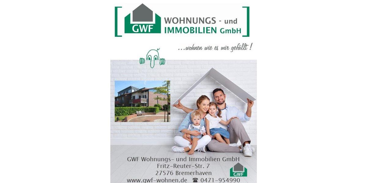 Erdgeschoßwohnung Bremerhaven Mitte - 2.5 Zimmer, 60 m&sup2;, 399&euro; | Angebot:26096121