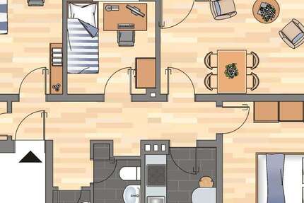 Wohnung Wilhelmshaven Aldenburg - 4 Zimmer, 80 m&sup2;, 559&euro; | Angebot:25539180