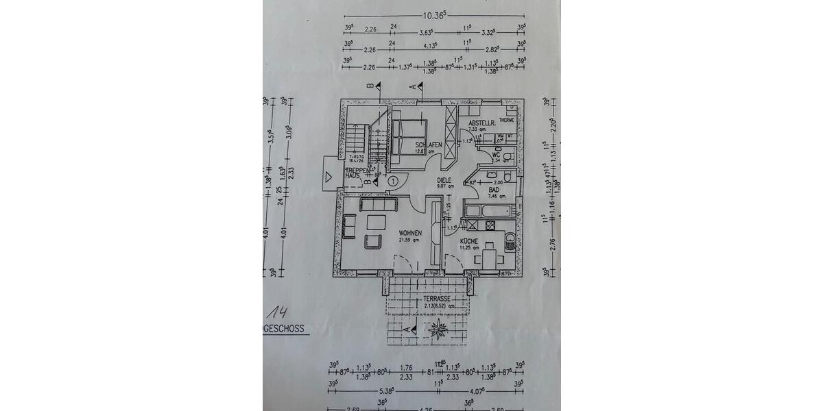 Erdgeschoßwohnung Schiffdorf - 2 Zimmer, 72 m&sup2;, 648&euro; | Angebot:25280356