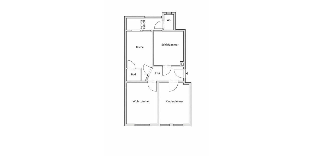 Etagenwohnung Bremerhaven Mitte - 3 Zimmer, 60 m&sup2;, 599&euro; | Angebot:25238035