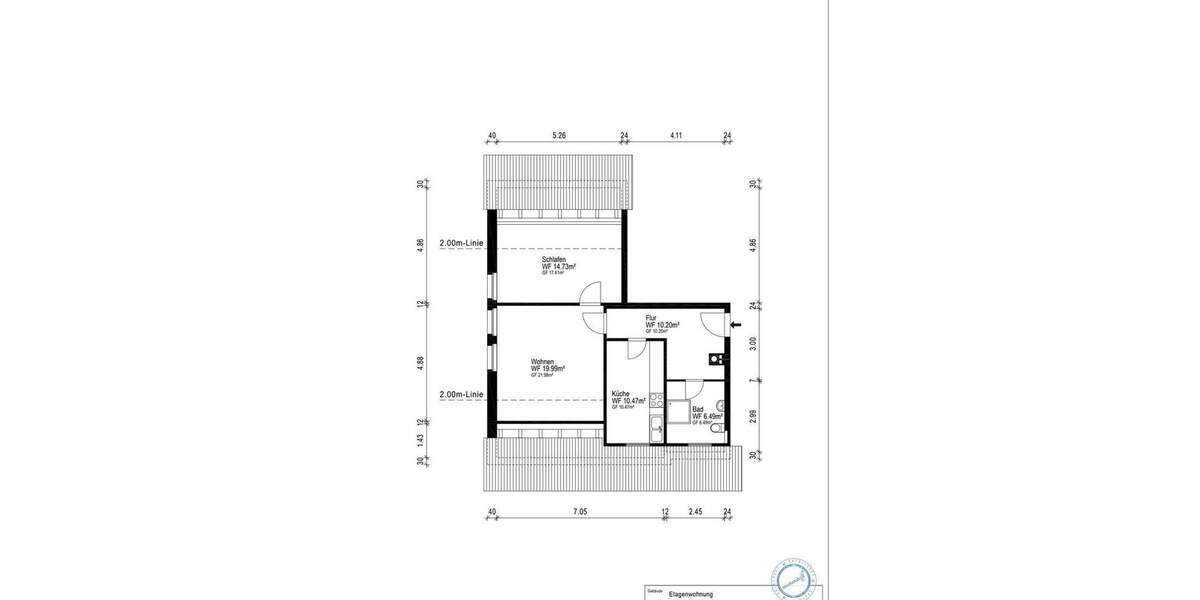 Etagenwohnung Bremerhaven Geestemünde - 2 Zimmer, 61 m&sup2;, 129.900&euro; | Angebot:25716442