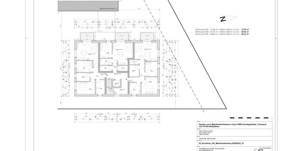 Etagenwohnung Brake - 2 Zimmer, 48 m&sup2;, 165.000&euro; | Angebot:24033863