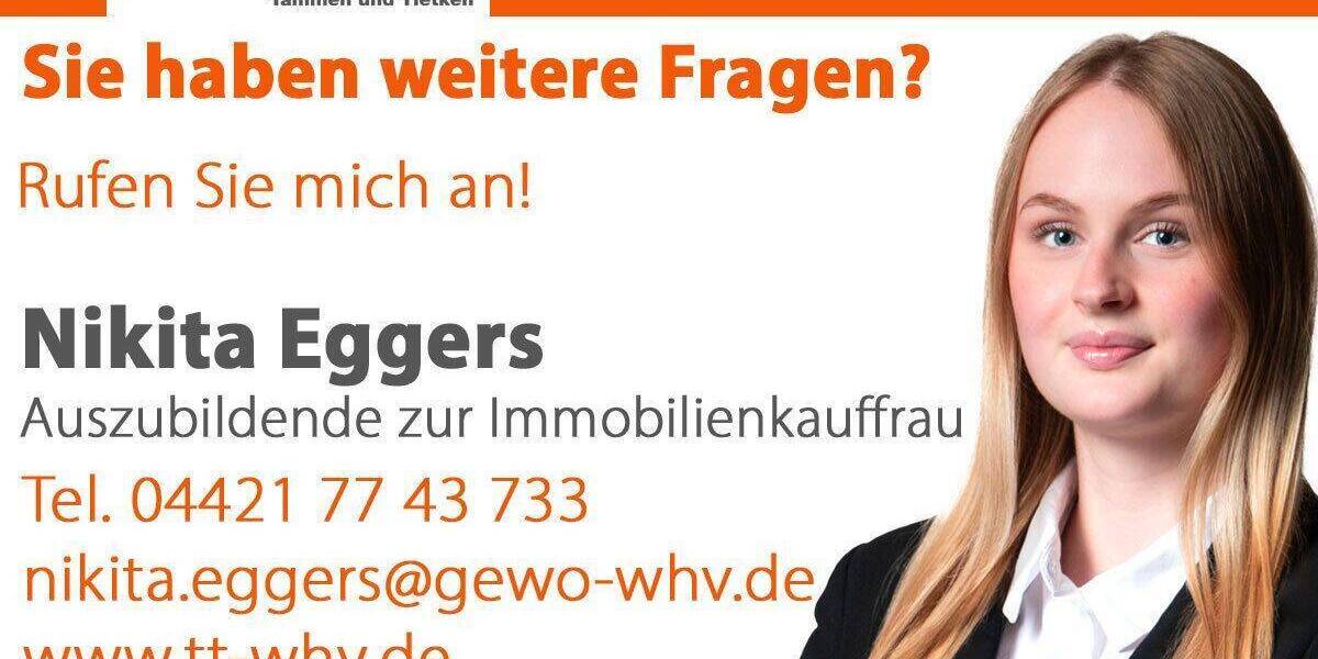 Etagenwohnung Wilhelmshaven Heppens - 3 Zimmer, 67 m&sup2;, 460&euro; | Angebot:26834375
