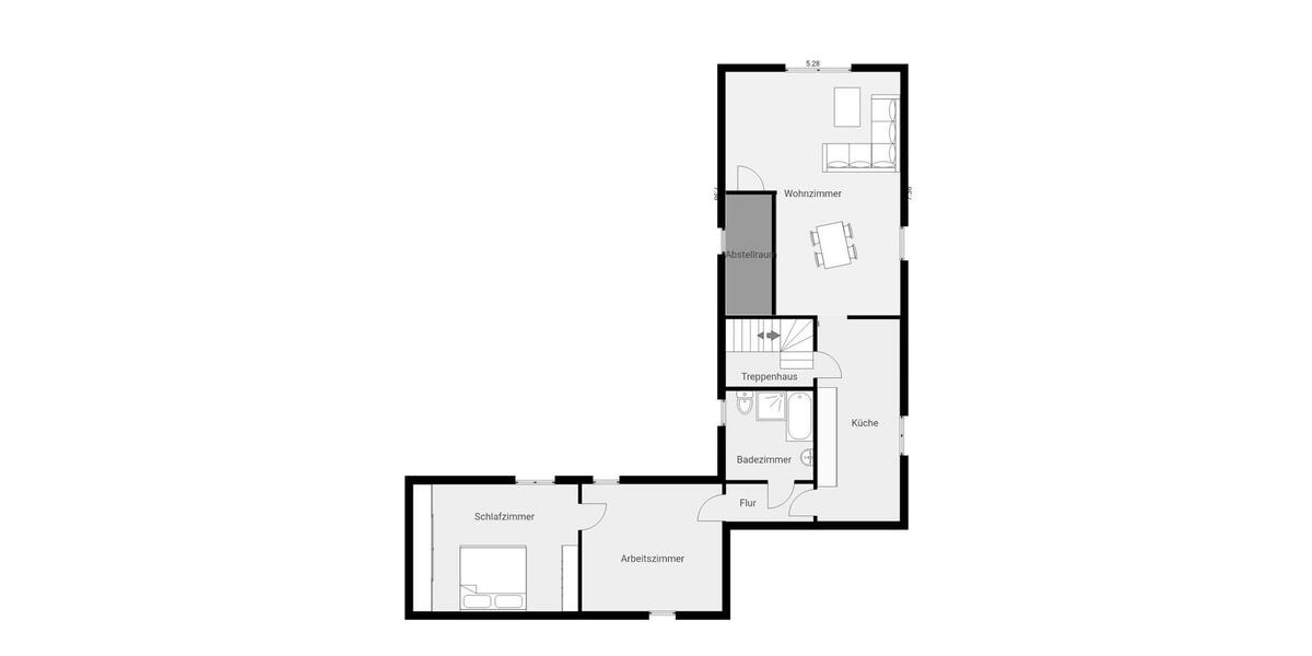 Dachgeschoßwohnung Bremerhaven Schiffdorferdamm - 3 Zimmer, 96 m&sup2;, 199.000&euro; | Angebot:25580552