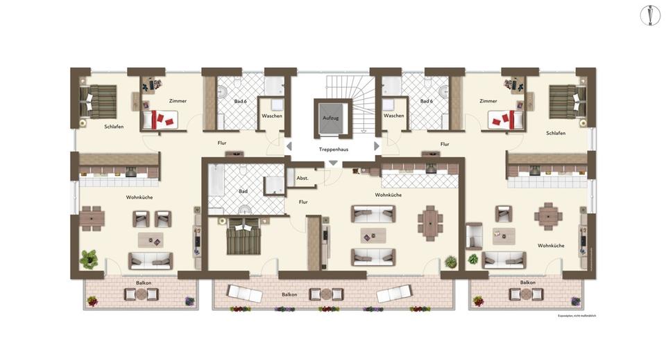 Etagenwohnung Loxstedt - 3 Zimmer, 101 m&sup2;, 925&euro; | Angebot:21604466