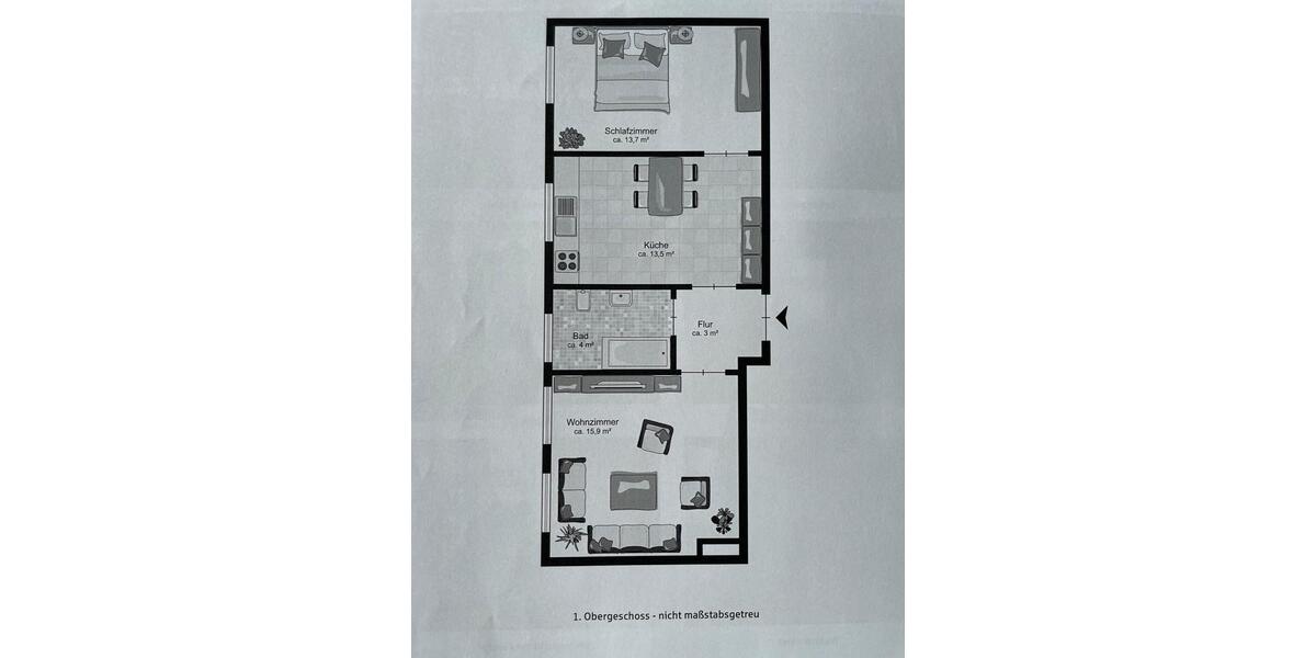 Etagenwohnung Bremerhaven Geestemünde - 2 Zimmer, 50 m&sup2;, 79.500&euro; | Angebot:26551010