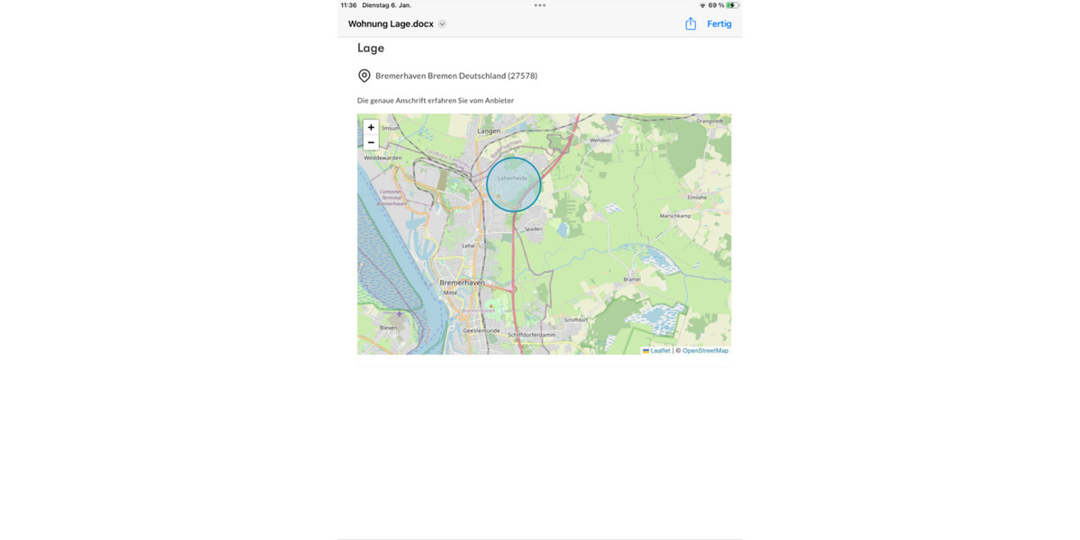 Etagenwohnung Bremerhaven Leherheide - 3 Zimmer, 87 m&sup2;, 175.000&euro; | Angebot:24507143