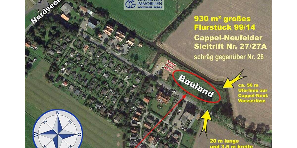 Grundstück Wurster Nordseeküste Cappel-Neufeld - 186.000&euro; | Angebot:22491420